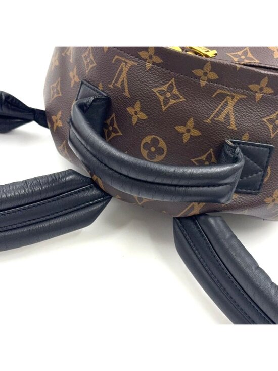 Louis Vuitton Palm Springs Backpack MM Monogram Leather Brown Gold main image 13